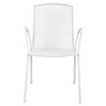 ΚΑΡΕΚΛΑ ΠΟΛΥΘΡΟΝΑ ΜΕΤΑΛΛΙΚΗ ΛΕΥΚΗ ELIJAH HM5005.02 54x62x89Υ ΕΚ.