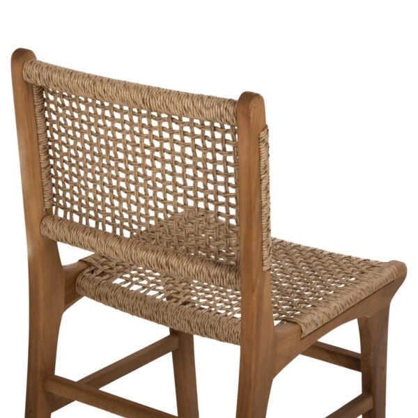 ΚΑΡΕΚΛΑ ΤΡΑΠΕΖΑΡΙΑΣ NESHA HM9386.11 ΞΥΛΟ ΤΕΑΚ ΜΕ ΣΧΟΙΝΙ VIRO 46x57x86Υεκ.