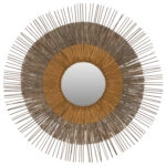 ΚΑΘΡΕΠΤΗΣ ΜΕ ΠΛΑΙΣΙΟ MENDONG GRASS Φ105εκ ΣΕ ΧΡΩΜΑ ΦΥΣΙΚΟ ΧΡΥΣΟ HM7798