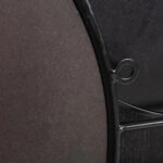 ΚΑΘΡΕΠΤΗΣ ΤΟΙΧΟΥ ΣΤΡΟΓΓΥΛΟΣ DAVION HM4217 MDF-BLACK METAL 123x5x63Υεκ.