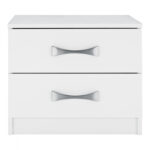 ΚΟΜΟΔΙΝΟ ΜΕ 2 ΣΥΡΤΑΡΙΑ ASHLYN ΚΑΙ ΑΣΗΜΙ ΧΕΡΟΥΛΙ HM2235.05 ΛΕΥΚΟ 48x40,5x41,5Y εκ.