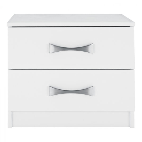 ΚΟΜΟΔΙΝΟ ΜΕ 2 ΣΥΡΤΑΡΙΑ ASHLYN ΚΑΙ ΑΣΗΜΙ ΧΕΡΟΥΛΙ HM2235.05 ΛΕΥΚΟ 48x40,5x41,5Y εκ.