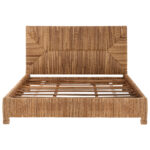 ΚΡΕΒΑΤΙ THAW HM672 ΞΥΛΟ ΤΕΑΚ ΣΚΕΛΕΤΟΣ-ΨΑΘΑ ΑΠΟ ΜΠΑΝΑΝΑ 180x200εκ.