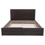 ΚΡΕΒΑΤΙ ΜΕΛΑΜΙΝΗΣ CAPRI HM312.11 ΜΕ 2 ΣΥΡΤΑΡΙΑ ΒΕΓΓΕ ΓΙΑ ΣΤΡΩΜΑ 150x200εκ.