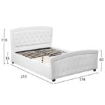 ΚΡΕΒΑΤΙ ODELIA ΜΕ PU ΛΕΥΚΟ HM550.01 150x200 εκ.