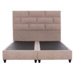 ΚΡΕΒΑΤΙ SOLEDAD ΜΠΕΖ HM644.22  ΓΙΑ ΣΤΡΩΜΑ 150x200 εκ.