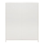 ΜΕΤΑΛΛΙΚΟ ΝΤΟΥΛΑΠΙ ΒΙΤΡΙΝΑ CARIL HM9571.02 ΛΕΥΚΟ 80x37-40x102Yεκ.