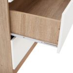 ΝΤΟΥΛΑΠΑ 2ΦΥΛΛΗ ME 2 ΣΥΡΤΑΡΙΑ REINA HM338.06 SONAMA-ΛΕΥΚΗ 80Χ42,5Χ180,5Υ εκ.