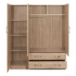 ΝΤΟΥΛΑΠΑ 3ΦΥΛΛΗ CARLY HM384.02 ΜΕ ΔΥΟ ΣΥΡΤΑΡΙΑ SONAMA 150X55Χ180Υεκ.