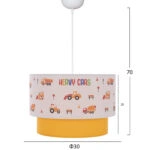 ΠΑΙΔΙΚΟ ΦΩΤΙΣΤΙΚΟ ΟΡΟΦΗΣ ΥΦΑΣΜΑΤΙΝΟ HM7572.04 Φ30x70εκ.