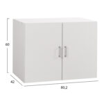 ΠΑΤΑΡΙ 2ΦΥΛΛΗΣ ΝΤΟΥΛΑΠΑΣ ΜΕΛΑΜΙΝΗΣ JASLYN HM350.05 ΣΕ ΧΡΩΜΑ ΛΕΥΚΟ 80,2x42x60Υεκ.