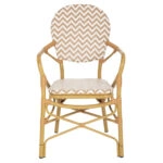 ΠΟΛΥΘΡΟΝΑ ΑΛΟΥΜΙΝΙΟΥ BAMBOO LOOK ΦΥΣΙΚΟ - ΛΕΥΚΟ HM5928.03 55x58x95 εκ.