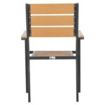 ΠΟΛΥΘΡΟΝΑ ΑΛΟΥΜΙΝΙΟΥ SAGA HM5981.03 ΑΝΘΡΑΚΙ-POLYWOOD ΣΕ ΦΥΣΙΚΟ 55x55x86Υεκ.