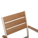 ΠΟΛΥΘΡΟΝΑ ΑΛΟΥΜΙΝΙΟΥ SAGA HM5981.04 ΣΑΜΠΑΝΙ-POLYWOOD ΣΕ ΦΥΣΙΚΟ 55x55x86Υεκ.