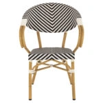 ΠΟΛΥΘΡΟΝΑ BAMBOO LOOK HM5861.01 ΜΑΥΡΟ-ΛΕΥΚΟ 57x55x82 εκ.