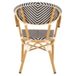 ΠΟΛΥΘΡΟΝΑ BAMBOO LOOK HM5861.01 ΜΑΥΡΟ-ΛΕΥΚΟ 57x55x82 εκ.