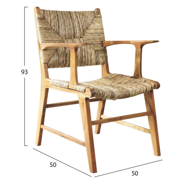 ΠΟΛΥΘΡΟΝΑ ΕΠΑΓΓΕΛΜΑΤΙΚΗ ΑΠΟ ΜΑΣΙΦ ΞΥΛΟ ΤΕΑΚ ΜΕ ΨΑΘΑ 50X50X93Υ εκ.HM9400.11