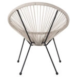 ΠΟΛΥΘΡΟΝΑ HM5872.03 ΤΥΠΟΥ ΦΩΛΙΑ ΜΕΤΑΛ. ACAPULCO ΜΑΥΡΗ-ΕΚΡΟΥ ΣΥΝΘ. RATTAN 71x72x80Υεκ