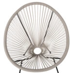 ΠΟΛΥΘΡΟΝΑ HM5872.03 ΤΥΠΟΥ ΦΩΛΙΑ ΜΕΤΑΛ. ACAPULCO ΜΑΥΡΗ-ΕΚΡΟΥ ΣΥΝΘ. RATTAN 71x72x80Υεκ