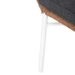 ΠΟΛΥΘΡΟΝΑ TOPIN HM6048.01 ΑΛΟΥΜΙΝΙΟ ΛΕΥΚΟ-P.E. RATTAN ΑΝΟΙΧΤΟ ΚΑΦΕ-ΜΑΞΙΛΑΡΙ ΓΚΡΙ 58x60x83Υ εκ