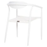 ΠΟΛΥΘΡΟΝΑ SERLY HM6052.01 ΑΛΟΥΜΙΝΙΟ ΛΕΥΚΟ-TEXTILENE ΛΕΥΚΟ 56x61x74,5Yεκ