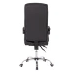 ΠΟΛΥΘΡΟΝΑ ΓΡΑΦΕΙΟΥ ΔΙΕΥΘΥΝΤΙΚΗ ΜΑΥΡΗ HM1057.11 ΜΕ ΠΤΥΣΣΟΜΕΝΟ ΥΠΟΠΟΔΙΟ 58x71x128Y εκ.