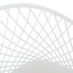 ΠΟΛΥΘΡΟΝΑ ΠΟΛΥΠΡΟΠΥΛΕΝΙΟΥ ΛΕΥΚΗ ΜΕ ΜΕΤΑΛΛΙΚΑ ΠΟΔΙΑ ΑΠΟΜΙΜΗΣΗ ΞΥΛΟΥ ARIADNE HM8001.01 62,5x56x80 εκ.