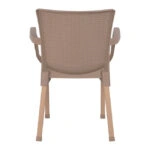 ΠΟΛΥΘΡΟΝΑ ΠΟΛΥΠΡΟΠΥΛΕΝΙΟΥ RATTAN ΠΟΔΙ ALU HM5591.02 ΚΑΠΟΥΤΣΙΝΟ 60x60x82 cm