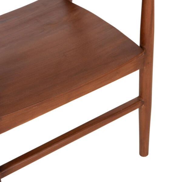 ΠΟΛΥΘΡΟΝΑ ΤΡΑΠΕΖΑΡΙΑΣ NIONI HM9476.01 ΞΥΛΟ ΤΕΑΚ-ΚΑΡΥΔΙ ΧΡΩΜΑ 57x53x77Yεκ.