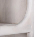 ΡΑΦΙΕΡΑ ΚΟΜΜΟ HANDYR HM9706 ΜΑΣΙΦ ΞΥΛΟ MANGO ΣΕ ΛΕΥΚΟ ΧΡΩΜΑ 60x35x120Υεκ.