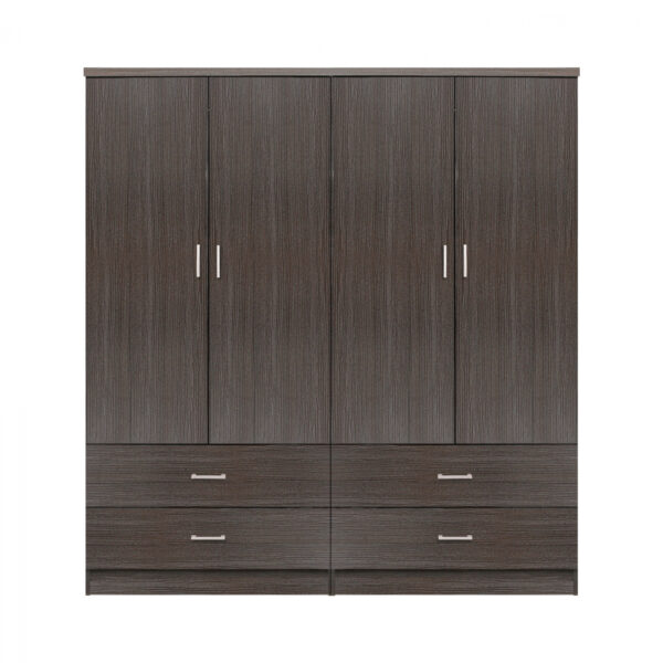 ΣΕΤ 2 ΤΜΧ ΝΤΟΥΛΑΠΑ 4ΦΥΛΛΗ ΜΕ 4 ΣΥΡΤΑΡΙΑ ZEBRANO 160X42X181 HM11349.01