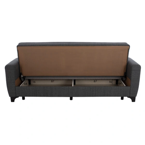 ΣΕΤ ΣΑΛΟΝΙΟΥ ΨΗΛΗ ΠΛΑΤΗ 2ΘΕΣΙΟΣ & 3ΘΕΣΙΟΣ HM11748.03-ΓΚΡΙ