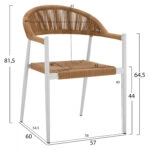 ΣΕΤ ΤΡΑΠΕΖΑΡΙΑ 5ΤΜΧ ΜΕ ΤΡΑΠΕΖΙ POLYWOOD 120Χ80 & ΠΟΛΥΘΡΟΝΕΣ ΛΕΥΚΕΣ HM11426