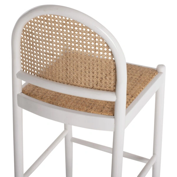 ΣΚΑΜΠΟ ΑΠΟ ΟΞΙΑ-RATTAN ΑΨΙΔΑ ΠΛΑΤΗ ΛΕΥΚΟ HM9408.03 43,5x50x98 εκ.