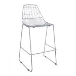 ΣΚΑΜΠΩ BAR ΜΕΤΑΛΛΙΚΟ HM5465.100 LUX ΧΡΩΜΙΟΥ 57x56,5x107 εκ.