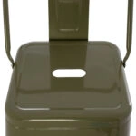 ΣΚΑΜΠΟ BAR ΜΕΤΑΛΛΙΚΟ MELITA ME ΠΛΑΤΗ ΣΕ DARK OLIVE GREEN HM8643.03 43Χ43Χ100εκ.