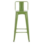 ΣΚΑΜΠΟ BAR ΜΕΤΑΛΛΙΚΟ MELITA ME ΠΛΑΤΗ ΣΕ LIGHT OLIVE GREEN HM8643.13 43Χ43Χ100εκ.