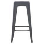 ΣΚΑΜΠΟ BAR ΜΕΤΑΛΛΙΚΟ MELITA ΣΕ ΓΚΡΙ HM8642.10 43x43x78εκ.