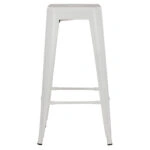 ΣΚΑΜΠΟ BAR ΜΕΤΑΛΛΙΚΟ MELITA ΣΕ ΛΕΥΚΟ ΜΑΤ HM8642.21 43x43x78 εκ.