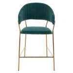 ΣΚΑΜΠΟ ΜΕΣΑΙΟΥ ΥΨΟΥΣ HM8734.03 THEODORE ΒΕΛΟΥΔΟ ΚΥΠΑΡΙΣΣΙ ΕΠΙΧΡΥΣΟ ΣΚΕΛΕΤΟ 60x55x100Y εκ.