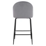 ΣΚΑΜΠΟ ODED ΜΕΣΑΙΟΥ ΥΨΟΥΣ HM8732.11 ΜΕ ΜΕΤΑΛΛΙΚΑ ΠΟΔΙΑ & ΒΕΛΟΥΔΟ ΓΚΡΙ 45x53x98 εκ.