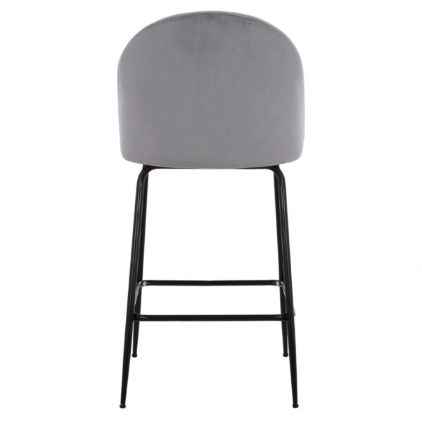 ΣΚΑΜΠΟ ODED ΜΕΣΑΙΟΥ ΥΨΟΥΣ HM8732.11 ΜΕ ΜΕΤΑΛΛΙΚΑ ΠΟΔΙΑ & ΒΕΛΟΥΔΟ ΓΚΡΙ 45x53x98 εκ.