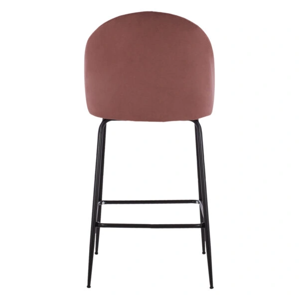 ΣΚΑΜΠΟ ODED ΜΕΣΑΙΟΥ ΥΨΟΥΣ HM8732.12 ΜΕ ΜΕΤΑΛΛΙΚΑ ΠΟΔΙΑ & ΒΕΛΟΥΔΟ ΣΑΠΙΟ ΜΗΛΟ 45x53x98 εκ.