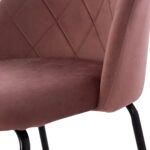 ΣΚΑΜΠΟ ODED ΜΕΣΑΙΟΥ ΥΨΟΥΣ HM8732.12 ΜΕ ΜΕΤΑΛΛΙΚΑ ΠΟΔΙΑ & ΒΕΛΟΥΔΟ ΣΑΠΙΟ ΜΗΛΟ 45x53x98 εκ.