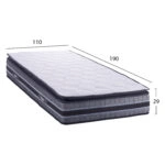 ΣΤΡΩΜΑ DREAMTOPIA FRANKLIN HM657.110 BONNELL SPRING ΜΕ ΑΝΩΣΤΡΩΜΑ 110x190 εκ.