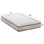 ΣΤΡΩΜΑ DREAMTOPIA ΣΕΙΡΑ ATLAS HM654.110-200 BONNELL SPRING 110x200 εκ.