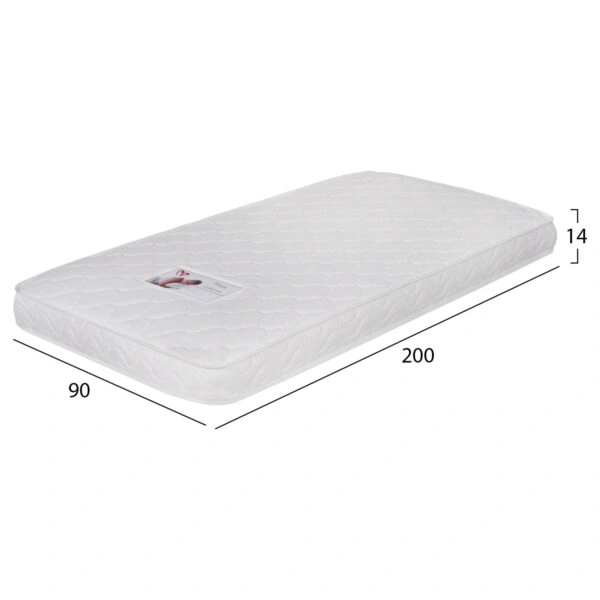 ΣΤΡΩΜΑ ΜΕ FOAM ΧΩΡΙΣ ΕΛΑΤΗΡΙΑ JORDY 90X200 HM374.10  (ROLL PACKING) ΛΕΥΚΟ