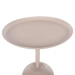 ΤΡΑΠΕΖΙ ΒΟΗΘΗΤΙΚΟ ΣΤΡΟΓΓΥΛΟ DELBEL HM4265.10 ΜΕΤΑΛΛΟ ΣΕ ΕΚΡΟΥ Φ45,5x58,5 εκ.