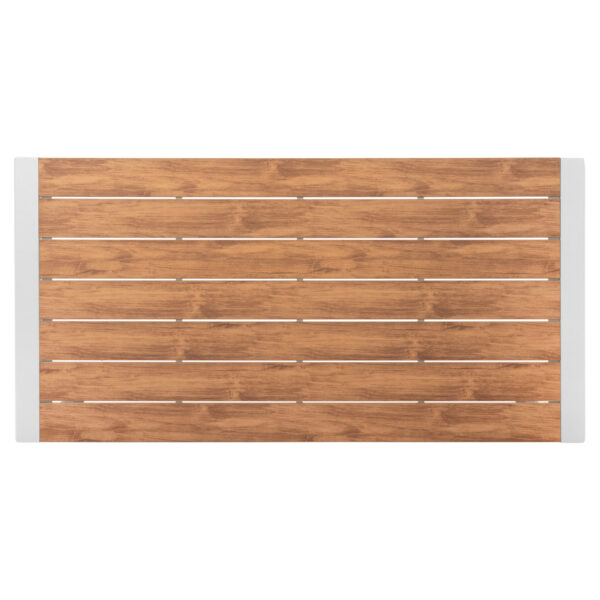 ΤΡΑΠΕΖΙ ΕΞΩΤ.ΧΩΡΟΥ GOYA HM6059.01 ΑΛΟΥΜΙΝΙΟ ΛΕΥΚΟ & POLYWOOD 160X80Χ75Υεκ.