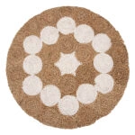 ΤΡΑΠΕΖΙ ΣΑΛΟΝΙΟΥ HM7825 ΞΥΛΟ ΤΕΑΚ ΚΑΙ SEAGRASS ΣΕ ΦΥΣΙΚΟ & ΛΕΥΚΟ Φ81x45Υεκ.